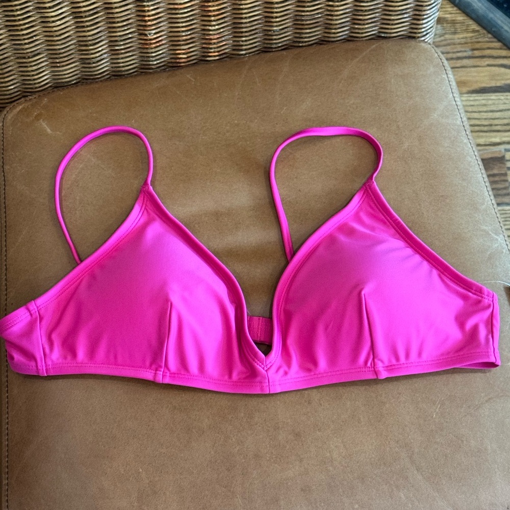 J.Crew fuchsia French bikini top